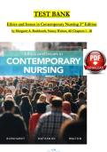 TEST BANK Ethics and Issues in Contemporary Nursing 3rd Edition by Margaret A&period; Burkhardt&comma; Nancy Walton&comma; All Chapters 1 - 20&NewLine;ISBN&colon;9780176504595&NewLine;