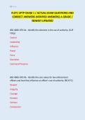 FLETC UPTP EXAM 1 &sol; ACTUAL EXAM QUESTIONS AND &NewLine;CORRECT ANSWERS &lpar;VERIFIED ANSWERS&rpar; A GRADE &sol; &NewLine;NEWEST UPDATED 