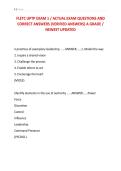FLETC UPTP EXAM 1 &sol; ACTUAL EXAM QUESTIONS AND &NewLine;CORRECT ANSWERS &lpar;VERIFIED ANSWERS&rpar; A GRADE &sol; &NewLine;NEWEST UPDATED 