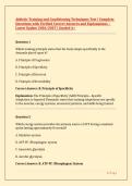 Athletic Training and Conditioning Techniques Test &vert; Complete Questions with Verified Correct Answers and Explanations &ndash; Latest Update 2026&sol;2027 &vert; Graded A&plus;
