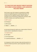 CTP  EXAM STUDY GUIDE 2026&sol;2027 COMPLETE QUESTIONS &NewLine;WITH CORRECT DETAILED ANSWERS &vert;&vert; 100&percnt; GUARANTEED &NewLine;PASS LATEST VERSION