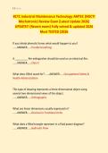BCTC Industrial Maintenance Technology AMTEC &lpar;NOCTI &NewLine;Mechatronic&rpar; Review Exam &lpar;Latest Update 2026&rpar; &NewLine;UPDATE&excl;&excl; &lpar;Recent exam&rpar; Fully solved & updated 2026 &NewLine;Most TESTED &lpar;2026