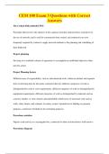 CEM 100 Exam 3 Questions with Correct&NewLine;Answers