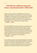 FINA 3332 Exam 1 &lpar;2026&rpar; Exam Questions & &NewLine;Answers &vert; Latest Already Graded A&plus; UPDATE &vert;2026