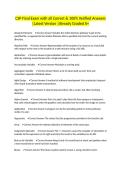 CSP Final Exam with all Correct & 100&percnt; Verified Answers &vert;Latest Version &vert;Already Graded A&plus;