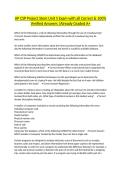AP CSP Project Stem Unit 5 Exam with all Correct & 100&percnt; Verified Answers &vert;Already Graded A&plus;
