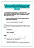 West Coast University NURS 480 &sol; NURS480 Final Exam Advanced &NewLine;Medical Surgical Nursing &vert; Questions with Answers &vert; Advanced &NewLine;Med-Surg Nursing &ndash; West Coast University &lpar;2025&sol;2026&rpar; &vert; Graded &NewLine;A&plus; Study Guide 