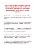 FMF GCE EXAM AND PRACTICE EXAM NEWEST 2026 &NewLine;TEST BANK&vert; &lpar;FLEET MARINE FORCE&rpar; GCE TEST PREP &NewLine;WITH COMPLETE EXAM QUESTIONS AND CORRECT &NewLine;VERIFIED ANSWERS&sol; ALREADY GRADED A&plus; &lpar;MOST &NewLine;RECENT&excl;&excl;&rpar;