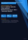NUR 2755 Multidimensional Care IV MDC 4 Exam 3 Actual 2026&sol;2027 &ndash; 100&percnt; Verified &vert; Detailed Rationales &ndash; Pass Guaranteed &ndash; A&plus; Graded