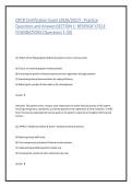 CRCR Certification Exam 2026&sol;2027 &ndash; Revenue Cycle Foundations Practice Questions & Answers &vert; Section 1 Comprehensive Review