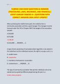 FLORIDA CAM EXAM QUESTIONS & ANSWERS &NewLine;&lpar;PROCEDURES&comma; LAWS&comma; INSURANCE&comma; AND FINANCES&rpar; &vert; &NewLine;LATEST ALREADY GRADED A&plus; &vert;QUESTIONS WITH &NewLine;CORRECT ANSWERS 2026 LATEST UPDATE&excl;&excl;