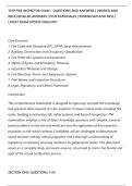 TCFP FIRE INSPECTOR EXAM &ndash; QUESTIONS AND ANSWERS &vert; VERIFIED AND&NewLine;WELL DETAILED ANSWERS &vert; PLUS RATIONALES &vert; DOWNLOAD AND PASS &vert;&NewLine;LATEST EXAM UPDATE 2026&sol;2027
