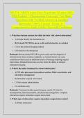 NR 574 &sol; NR574 Acute Care Practicum I &lpar;Latest 2025 &sol; &NewLine;2026 Update&rpar; &ndash; Chamberlain University Test Bank &vert; &NewLine;Questions with Verified Answers & Detailed &NewLine;Rationales &vert; 100&percnt; Correct &vert; Grade A&plus; &vert; &NewLine;Comprehensive Study Guide &vert; Pass with Confidence 
