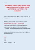 NAB PRACTICE EXAM 1 COMPLETE STUDY GUIDE &NewLine;EXAM LATEST 2026&sol;2027 UPDATED VERIFIED &NewLine;QUESTIONS AND SOLUTIONS A&plus; PASS &NewLine;GUARANTEED