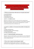 WGU D115 Advanced Pathophysiology for the Advanced &NewLine;Practice Nurse Comprehensive Question Objective &NewLine;Assessment with Answers & Rationales &vert; Graded A&plus; &vert; &NewLine;Advanced Practice Competency 