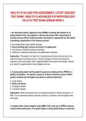 WGU D115 OA AND PRE-ASSESSMENT LATEST 2026&sol;2027 &NewLine;TEST BANK &vert; WGU D115 ADVANCED PATHOPHYSIOLOGY &NewLine;OA & PA TEST BANK &lpar;BRAND NEW&excl;&excl;&rpar; 