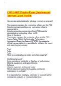 CON 1400V Practice Exam Questions and Answers Latest Version