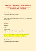 NRRPT PREP COMPLETE STUDY GUIDE EXAM LATEST &NewLine;2026&sol;2027 UPDATED VERIFIED QUESTIONS AND &NewLine;SOLUTIONS A&plus; PASS GUARANTEED 