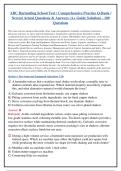 ABC Bartending School Test &sol; Comprehensive Practice Q-Bank &sol;&NewLine;Newest Actual Questions & Answers&rpar; - 180&NewLine;Questions &lpar;A&plus; Guide Solution