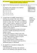 AP Computer Science Principes Exam &num;1 with all Correct & 100&percnt; Verified Answers &vert;Already Graded A&plus;