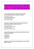 Med Surg HESI Exams V1 and V2 &ndash; 2026&sol;2027 &NewLine;Update &vert; Actual Exam Questions with Verified &NewLine;Answers &vert; A&plus; Graded &vert; 100&percnt; Guaranteed Pass