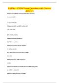 BAERs &ndash; CNIM Exam Questions with Correct&NewLine;Answers