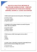 WGU D514 ANALYTICAL METHODS OF &NewLine;HEALTHCARE LEADERS OA EXAM &ndash; COMPLETE &NewLine;200-QUESTION TEST BANK WITH VERIFIED &NewLine;ANSWERS &vert; GRADED A&plus; &vert; LATEST 2026 EDITION