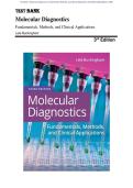 Test Bank - Molecular Diagnostics&colon; Fundamentals&comma; Methods&comma; and Clinical Applications 3rd Edition by Lela Buckingham&semi; 978-0803668294 Chapter 1-15 Complete Guide&period;