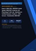  BIOS 252 Anatomy & Physiology II Lab Exam 2 Actual 2026&sol;2027 &ndash; 100&percnt; Verified &vert; Detailed Rationales &ndash; Pass Guaranteed &ndash; A&plus; Graded