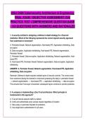 WGU D488 Cybersecurity Architecture & Engineering &NewLine;FINAL EXAM &sol; OBJECTIVE ASSESSMENT &lpar;OA&rpar; &NewLine;PRACTICE TEST COMPREHENSIVE QUESTION BANK - 185 QUESTIONS WITH ANSWERS AND RATIONALES