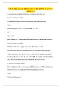 ECN 212 Exam Questions with 100&percnt; Correct&NewLine;Answers
