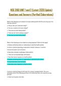 NSG 3160 Unit 1 & 2 Exam Prep &vert; Health Assessment Practice Questions & Guide&NewLine;&NewLine;