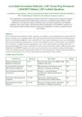 Accredited Investment Fiduciary &lpar;AIF&rpar; Exam 2026-2027 QUESTIONS AND ANSWERS ALREADY GRADED A&plus;&period;&NewLine;100&percnt; Verified Solutions &vert; Updated Per Latest Fiduciary Standards &vert; Graded A&plus;