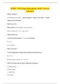 EOSC 114 Exam Questions with Correct&NewLine;Answers