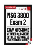 Galen NSG 3800 Exam 2 &vert; Nursing Practice &ndash; Adult Health II &lpar;2026&rpar; Actual Q&A PDF