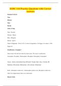 EOSC 114 Practice Questions with Correct&NewLine;Answers