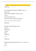 EOSC 114 Questions with Correct Answers