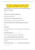 ETA Fiber Certification Installer WOAC&NewLine;Questions with 100&percnt; Correct Answers