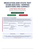 MEDICATION AIDE STATE TEST EXAM PACKAGE DEAL