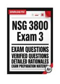 Galen NSG 3800 Exam 3 &vert; Nursing Practice &ndash; Adult Health II &lpar;2026&rpar; Actual Q&A PDF