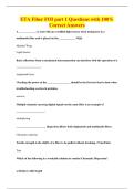 ETA Fiber FOI part 1 Questions with 100&percnt;&NewLine;Correct Answers