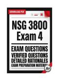 Galen NSG 3800 Exam 1-4 &vert; Nursing Practice &ndash; Adult Health II &lpar;2026&rpar; Actual Q&A PDF