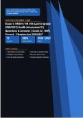 NR 304 Health Assessment II Exam 1 Actual &NewLine;2026&sol;2027 &ndash; 100&percnt; Verified &vert; Detailed Rationales &ndash; &NewLine;Pass Guaranteed &ndash; A&plus; Graded