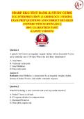 SHARP EKG TEST BANK & STUDY GUIDE ECG INTERPRETATION &vert; CARDIOLOGY &vert; NURSING  EXAM PREP QUESTIONS AND CORRECT DETAILED  ANSWERS WITH RATIONALES &vert;&vert;  100&percnt; GUARANTEED PASS&excl;&excl;  <LATEST VERSION>