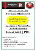 Ultimate Exam Bundle &vert; Nu 131 Exams 1&comma; 2 &comma; 3 & 4 Nursing Health Care &lbrace;2026&rcub; &vert; Instant Pdf Download &vert; Graded A&plus;