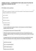 NURSING 202 EXAM 1 &vert; COMPREHENSIVE STUDY GUIDE&comma; NCLEX-STYLE PRACTICE QUESTIONS & ANSWERS 2026&sol;2027