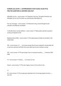 NURSING 202&colon; EXAM 1 &vert; COMPREHENSIVE STUDY GUIDE&comma; NCLEX-STYLE PRACTICE QUESTIONS & ANSWERS 2026&sol;2027