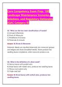 Core Competency Exam Prep&colon; 100 Landscape Maintenance Scenarios&comma; Solutions&comma; and Regulatory Rationales &lpar;QAC Category B&rpar;