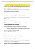 isys 363 Test Questions with Correct Answers
