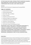 PE ETHICS EXAM STUDY GUIDE &vert; TESTBANK &vert; PRACTICE QUESTIONS & ANSWERS &vert;&NewLine;EXAM PREPARATION &vert; CERTIFICATION EXAM &vert; ADVANCED REVIEW &vert;&NewLine;COMPREHENSIVE PRACTICE EXAM &vert; LATEST UPDATE 2026&sol;2027